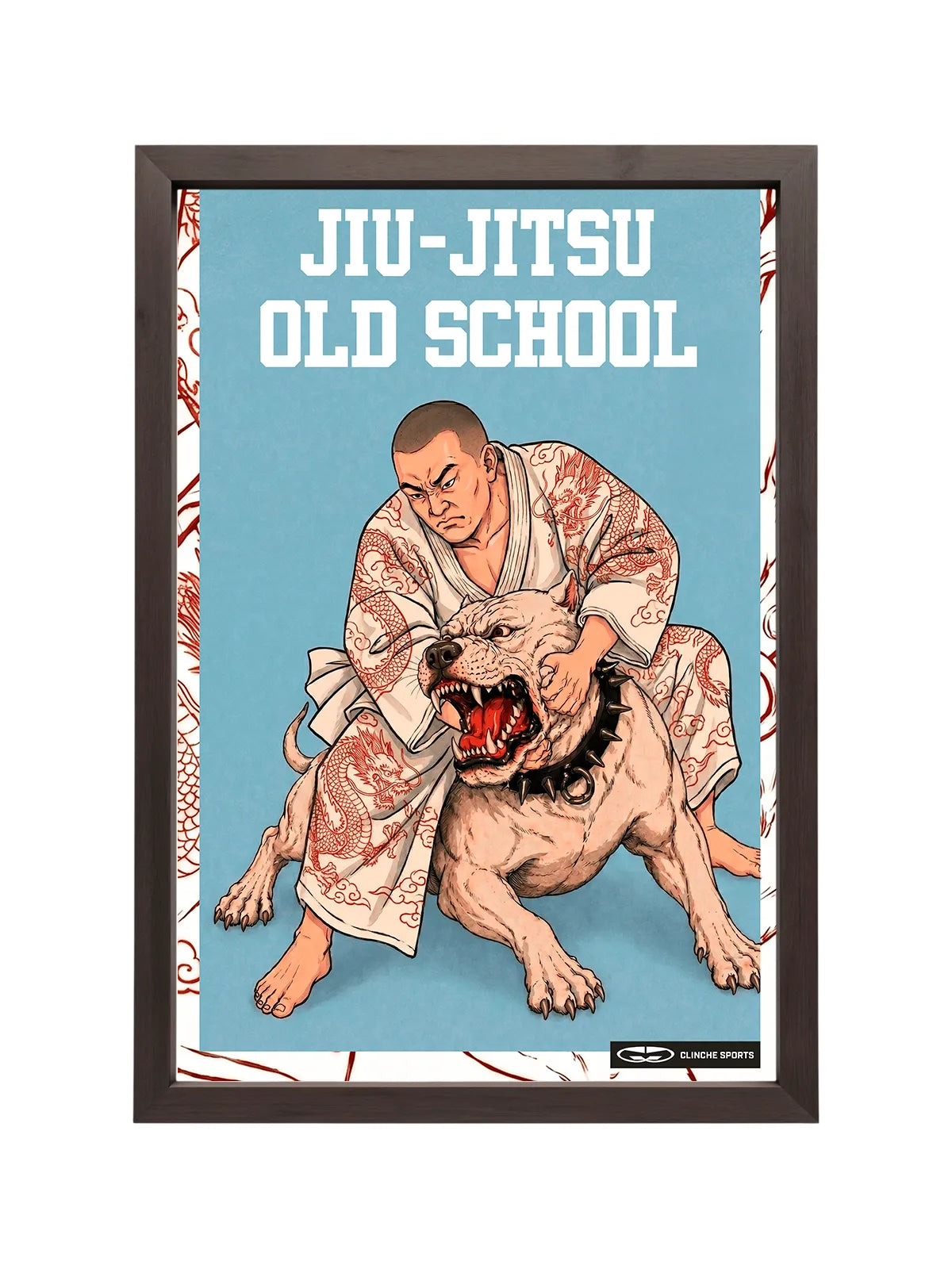 Quadro de vidro acrílico - Jiu-Jitsu Old School