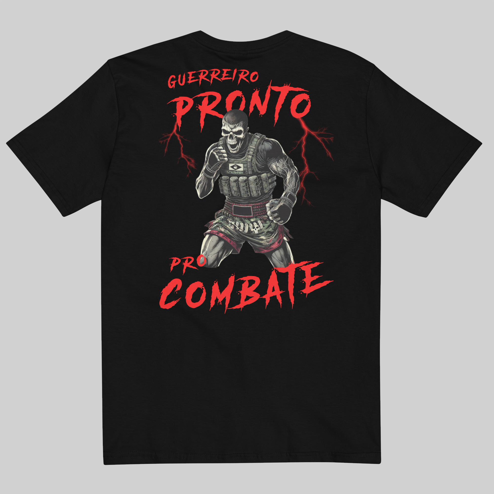 Camiseta Preta - Pronto pro Combate