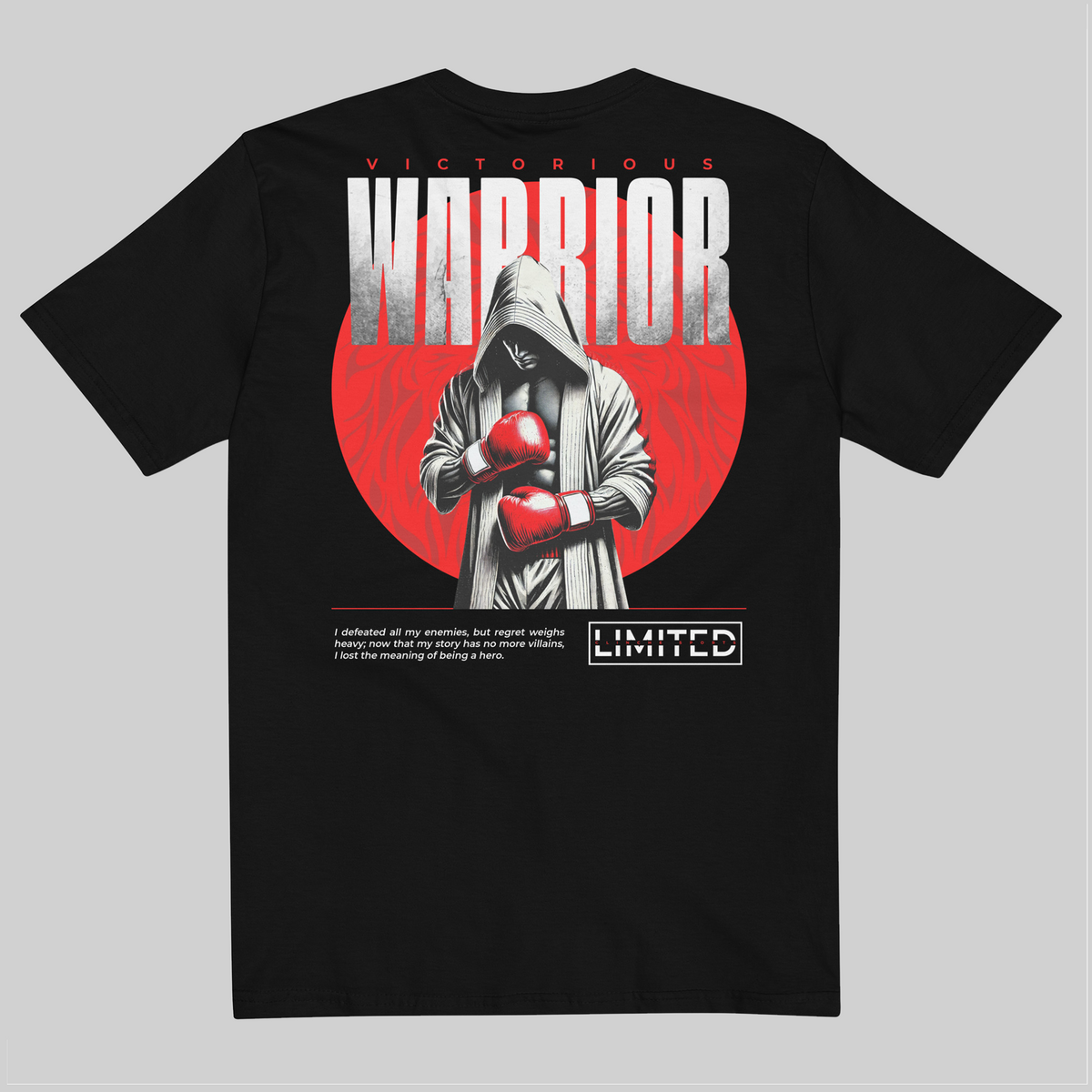 Camiseta Preta - Victorious Warrior