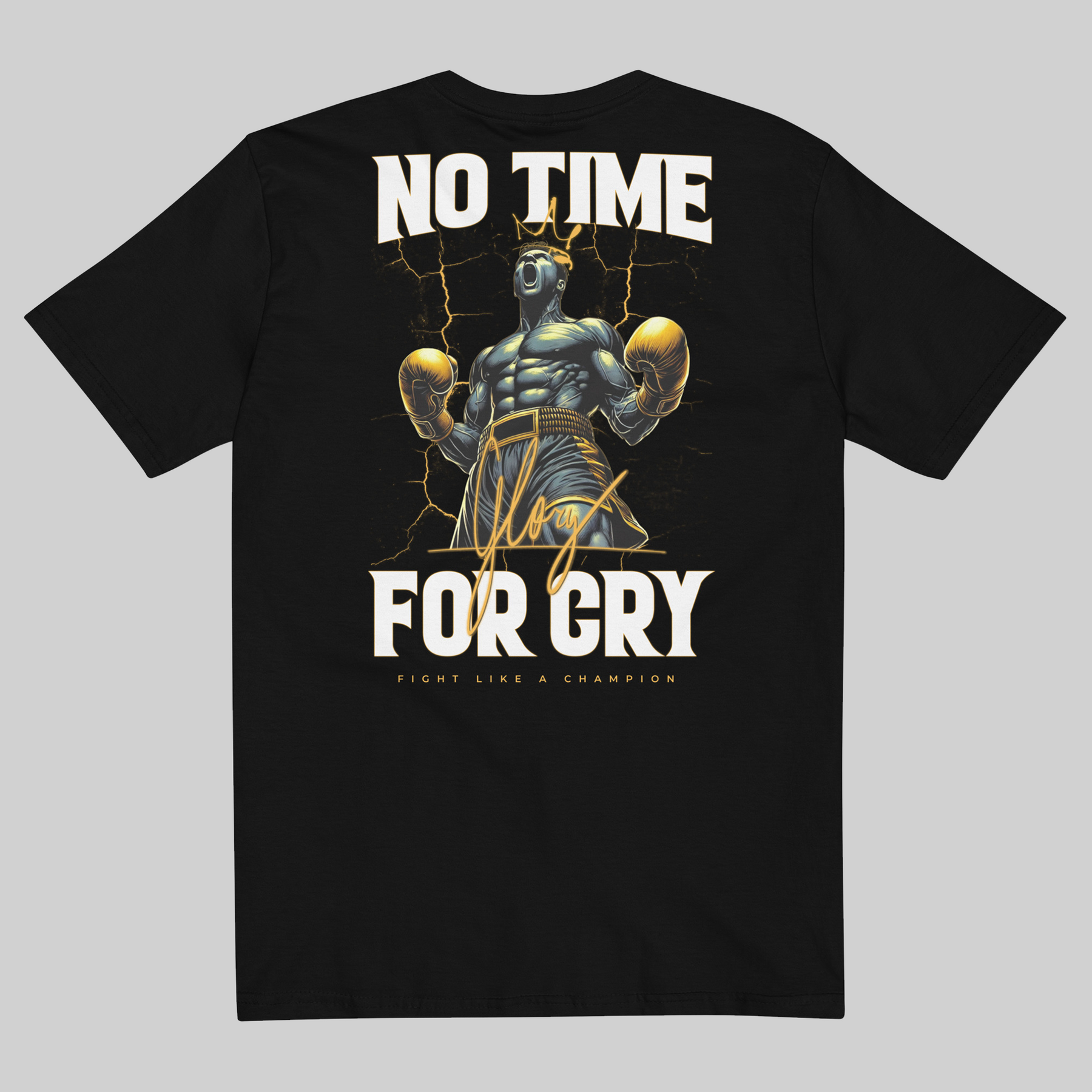 Camiseta preta - No time for cry