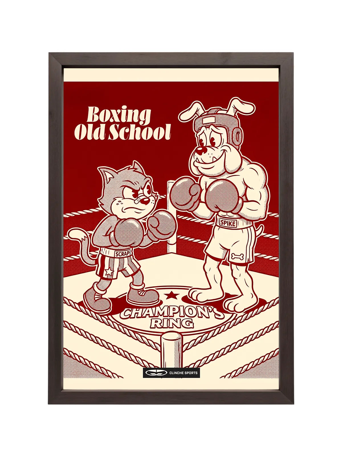 Quadro de vidro acrílico - Boxing Old School