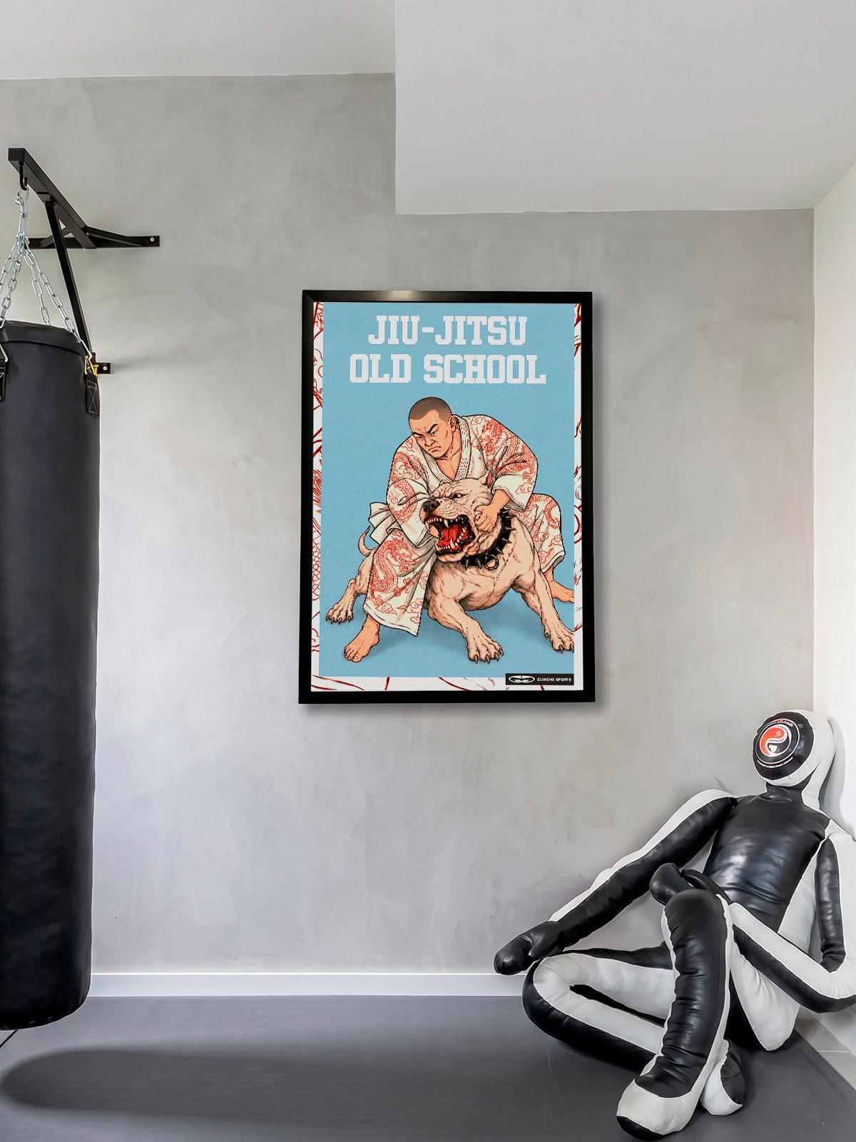 Quadro de vidro acrílico - Jiu-Jitsu Old School